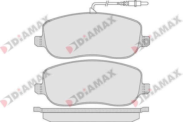 Diamax N09011 - Kit pastiglie freno, Freno a disco autozon.pro