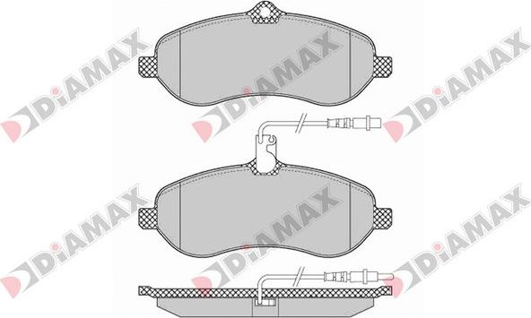 Diamax N09084 - Kit pastiglie freno, Freno a disco autozon.pro