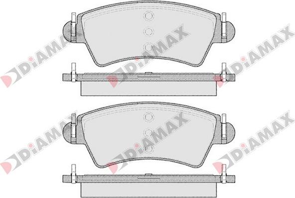 Diamax N09085 - Kit pastiglie freno, Freno a disco autozon.pro