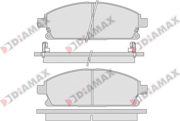 Diamax N09081 - Kit pastiglie freno, Freno a disco autozon.pro