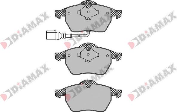 Diamax N09088 - Kit pastiglie freno, Freno a disco autozon.pro