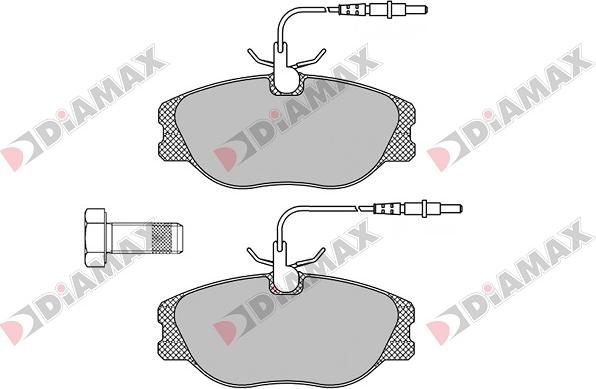 Diamax N09039 - Kit pastiglie freno, Freno a disco autozon.pro