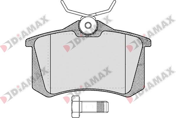 Diamax N09034 - Kit pastiglie freno, Freno a disco autozon.pro