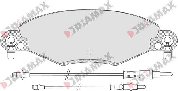 Diamax N09033 - Kit pastiglie freno, Freno a disco autozon.pro