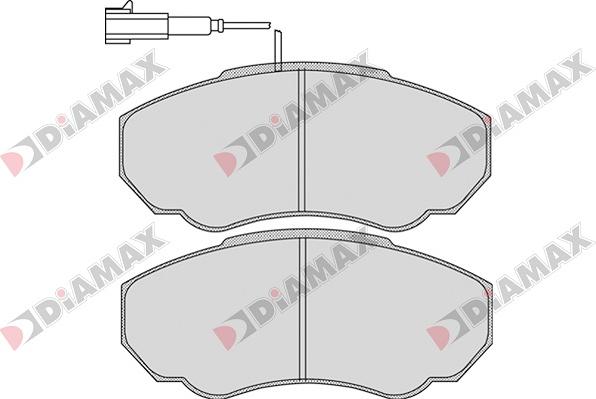 Diamax N09032 - Kit pastiglie freno, Freno a disco autozon.pro