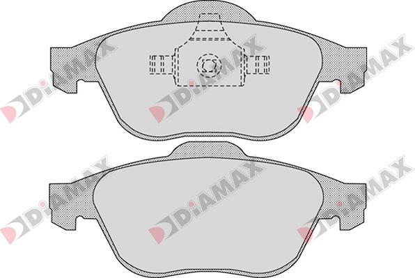 Diamax N09037 - Kit pastiglie freno, Freno a disco autozon.pro