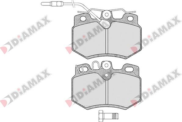 Diamax N09029 - Kit pastiglie freno, Freno a disco autozon.pro