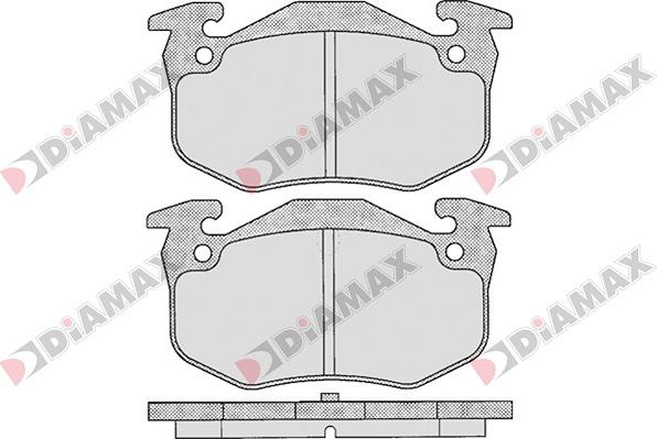 Diamax N09026 - Kit pastiglie freno, Freno a disco autozon.pro