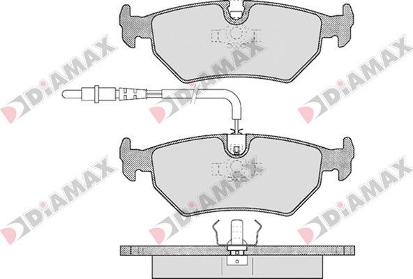 Diamax N09079 - Kit pastiglie freno, Freno a disco autozon.pro