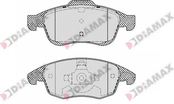 Diamax N09076 - Kit pastiglie freno, Freno a disco autozon.pro