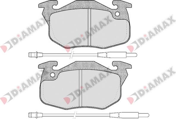 Diamax N09073 - Kit pastiglie freno, Freno a disco autozon.pro