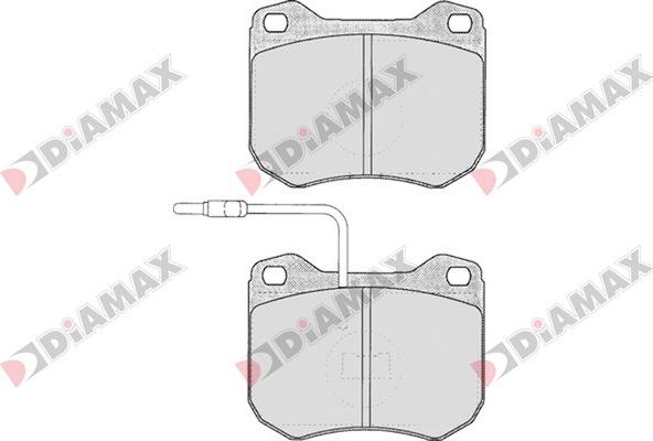 Diamax N09077 - Kit pastiglie freno, Freno a disco autozon.pro