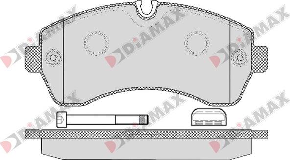 Diamax N09199K - Kit pastiglie freno, Freno a disco autozon.pro