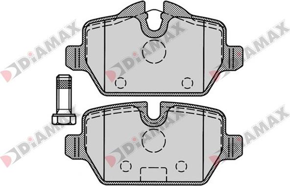 Diamax N09194 - Kit pastiglie freno, Freno a disco autozon.pro