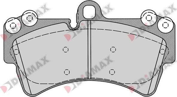 Diamax N09196 - Kit pastiglie freno, Freno a disco autozon.pro