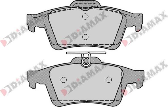 Diamax N09191 - Kit pastiglie freno, Freno a disco autozon.pro