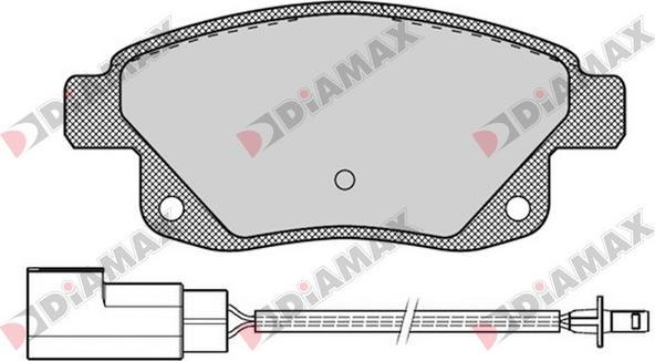 Diamax N09198 - Kit pastiglie freno, Freno a disco autozon.pro