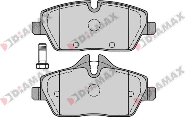 Diamax N09192 - Kit pastiglie freno, Freno a disco autozon.pro