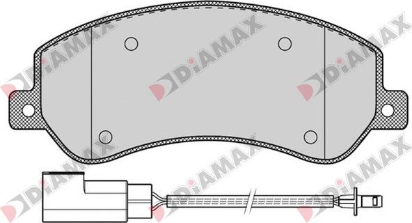 Diamax N09197 - Kit pastiglie freno, Freno a disco autozon.pro