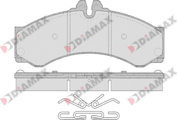 Diamax N09144 - Kit pastiglie freno, Freno a disco autozon.pro