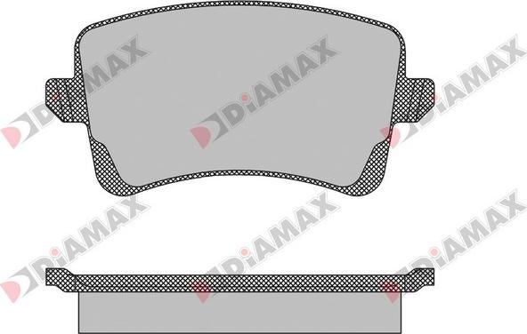 Diamax N09141 - Kit pastiglie freno, Freno a disco autozon.pro