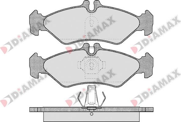 Diamax N09143 - Kit pastiglie freno, Freno a disco autozon.pro