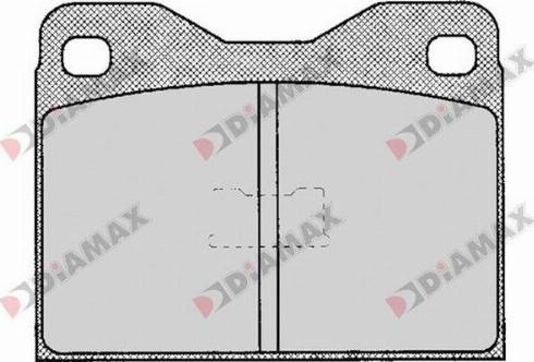 Diamax N09155 - Kit pastiglie freno, Freno a disco autozon.pro