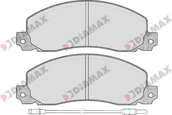 Diamax N09156 - Kit pastiglie freno, Freno a disco autozon.pro