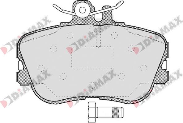 Diamax N09158 - Kit pastiglie freno, Freno a disco autozon.pro