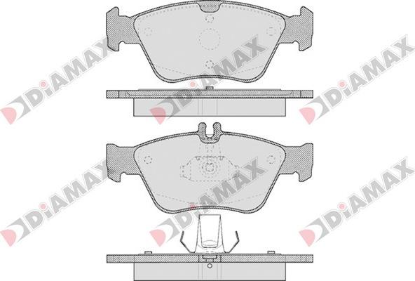 Diamax N09157 - Kit pastiglie freno, Freno a disco autozon.pro