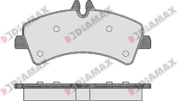 Diamax N09169 - Kit pastiglie freno, Freno a disco autozon.pro