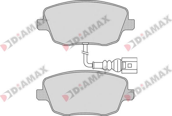 Diamax N09164 - Kit pastiglie freno, Freno a disco autozon.pro