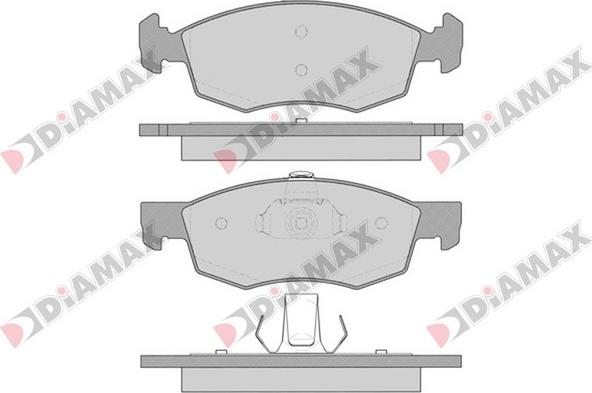 Diamax N09160 - Kit pastiglie freno, Freno a disco autozon.pro