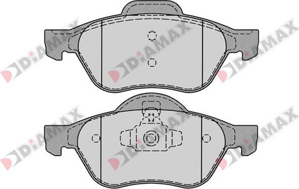 Diamax N09168 - Kit pastiglie freno, Freno a disco autozon.pro