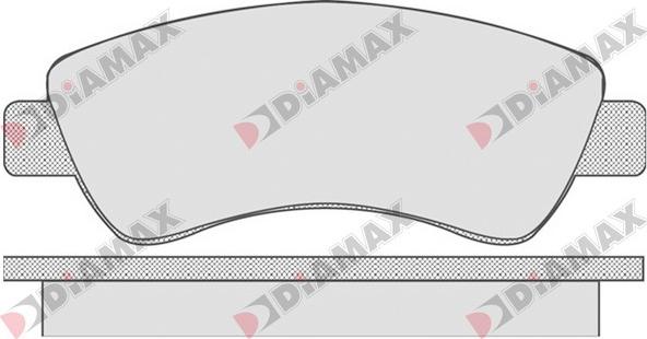 Diamax N09163 - Kit pastiglie freno, Freno a disco autozon.pro