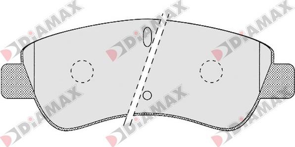 Diamax N09105 - Kit pastiglie freno, Freno a disco autozon.pro