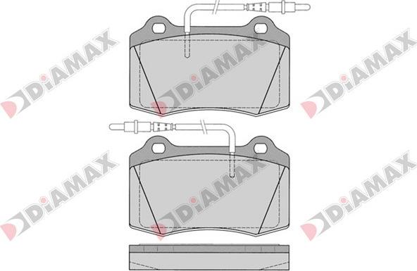 Diamax N09106 - Kit pastiglie freno, Freno a disco autozon.pro