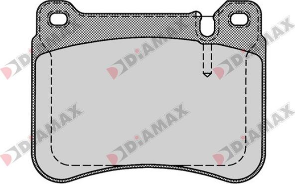 Diamax N09108 - Kit pastiglie freno, Freno a disco autozon.pro