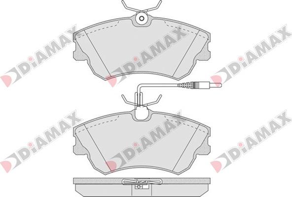 Diamax N09115 - Kit pastiglie freno, Freno a disco autozon.pro