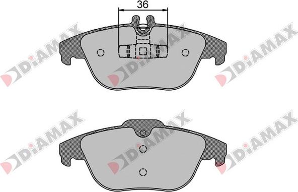 Diamax N09110 - Kit pastiglie freno, Freno a disco autozon.pro