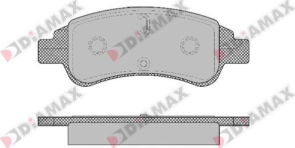 Diamax N09118 - Kit pastiglie freno, Freno a disco autozon.pro