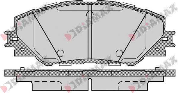 Diamax N09117 - Kit pastiglie freno, Freno a disco autozon.pro