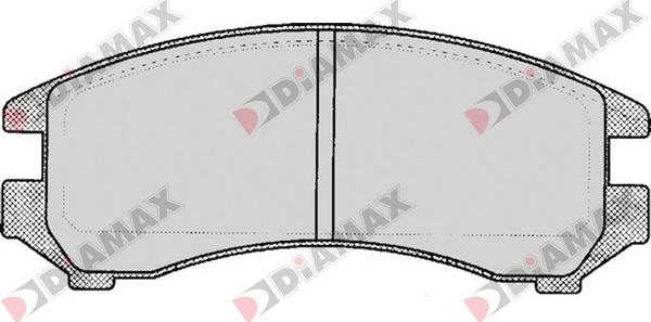 Diamax N09189 - Kit pastiglie freno, Freno a disco autozon.pro