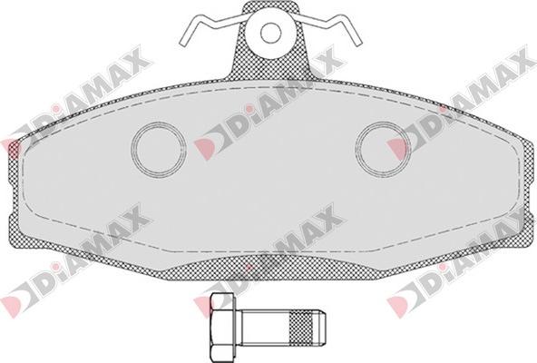 Diamax N09185 - Kit pastiglie freno, Freno a disco autozon.pro