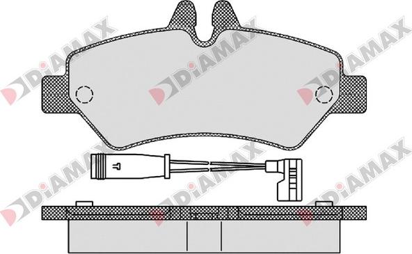 Diamax N09134 - Kit pastiglie freno, Freno a disco autozon.pro