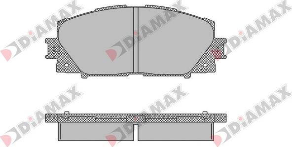 Diamax N09136 - Kit pastiglie freno, Freno a disco autozon.pro