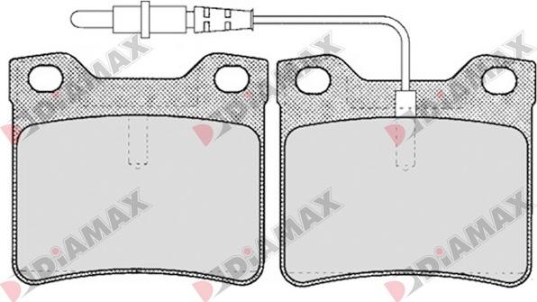 Diamax N09133 - Kit pastiglie freno, Freno a disco autozon.pro