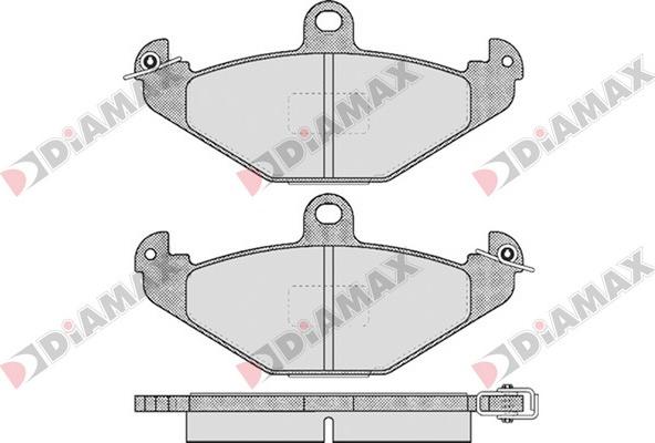 Diamax N09137 - Kit pastiglie freno, Freno a disco autozon.pro