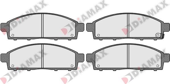 Diamax N09129 - Kit pastiglie freno, Freno a disco autozon.pro