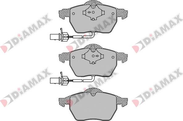 Diamax N09120 - Kit pastiglie freno, Freno a disco autozon.pro